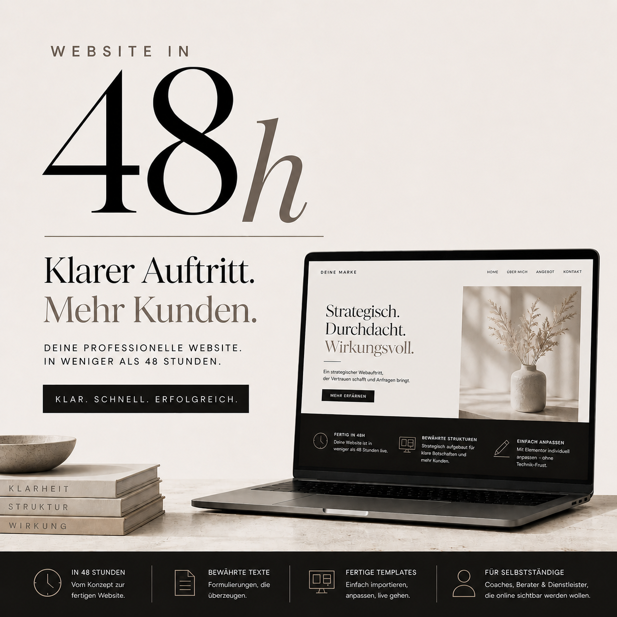 Website in 48 Stunden System Vorschau